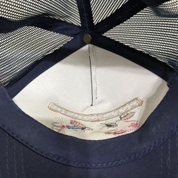 Vintage 2008 Topaz Lodge Fishing Derby Blue Snapback Trucker Hat Rope Cap Lures - Picture 10 of 11